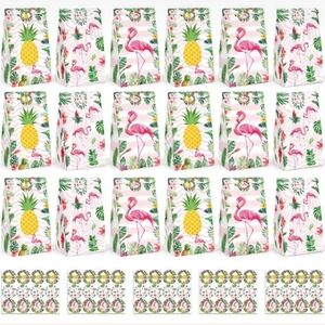 JOHOUSE 54PCS Flamingo Gift Bags with Stickers NWT